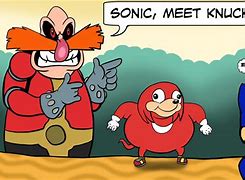 Image result for Sonic Meet Knuckles Meme