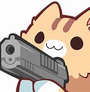 Image result for Cat Pointing Gun Meme