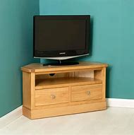Image result for Oak Corner TV Stand