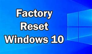Image result for Restore Reset Factory Windows 1.0