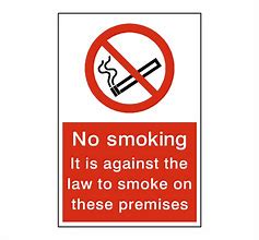 Image result for No Smoking Law Signs