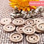 Image result for Wood Buttons 100pcs
