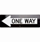 Image result for MUTCD One Way Sign