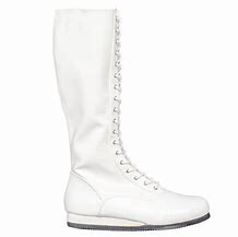Image result for Woman Wearing White Wrestling Boots