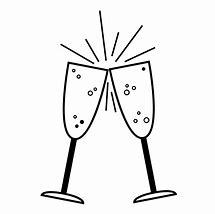 Image result for Champagne Glass with Bubbles Clip Art Black and White
