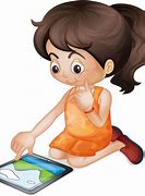 Image result for Clip Art Girl On iPad