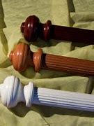 Image result for Decorative Wood Curtain Rods