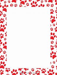 Image result for Paw Print Border Paper