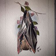 Image result for Fruit Bat Tattoo Drawing