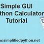 Image result for Python Calculator UI Sample Code