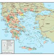 Image result for Greece Map with Cities