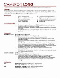 Image result for Human Resources Manager Resume Examples
