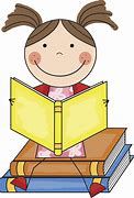 Image result for Beautiful Girl Reading a Book Clip Art