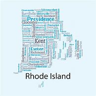 Image result for Counties in Rhode Island Map