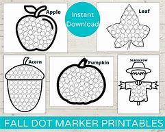 Image result for Fall Dot Marker Printables