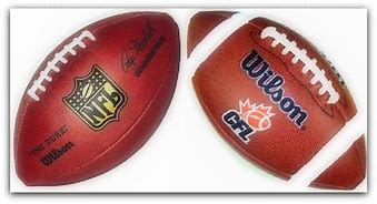 Image result for CFL Ball vs NFL Ball