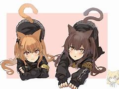 Image result for Anime Cat Girl Sisters