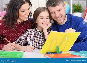 Image result for Family Doing Homework