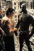 Image result for Christian Bale Batman On Building