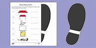 Image result for How Many Feet Worksheet