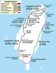 Image result for Taiwan Railway Map