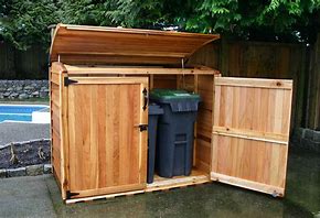 Image result for Outdoor Garbage Bin Storage