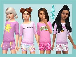 Image result for Sims 4 Kids Footed Pajamas