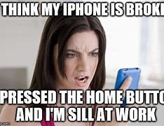Image result for Home Button iPhone Meme