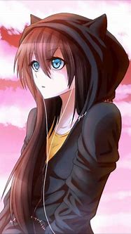 Image result for Anime Wolf Girl Brown Hair