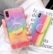 Image result for iPhone XR Square Case Rainbow