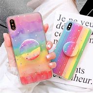 Image result for Glitter iPhone XR Rainbow Case