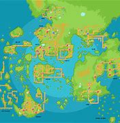 Image result for 1st Gen Pokemon Map with Labels