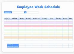 Image result for Work Day Schedule Template