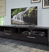 Image result for 90 Inch TV Stand Black