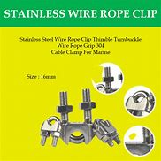 Image result for Stainless Steel Wire Rope Clip
