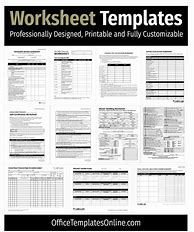 Image result for MS Word Worksheet