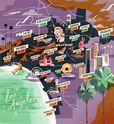 Image result for Los Angeles Attractions Map