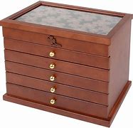 Image result for Wooden Jewelry Box with Drawers