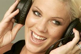 Image result for Pink Headphones with Mic