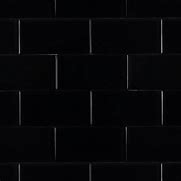 Image result for Black 3X6 Subway Tile