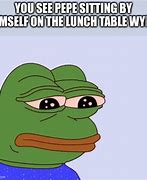 Image result for Pepe Lunch Tray Meme