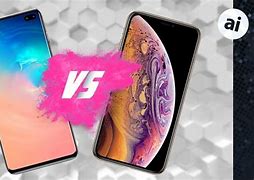 Image result for iPhone X vs Samsung S10 Vertical Layout