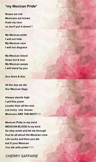 Image result for Poems On Mexican Pride
