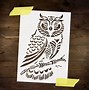 Image result for Large Owl Stencil