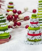 Image result for Button Christmas Ornaments