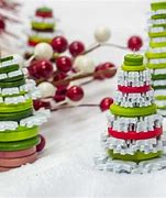Image result for Button Christmas Tree Ornaments Instructions