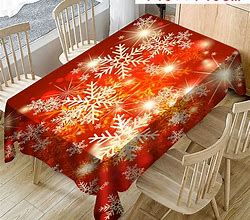 Image result for Pink Christmas Tablecloth