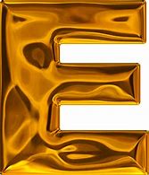 Image result for Letter E-Gold PNG