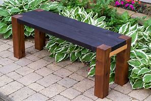 Image result for Natural Wood Bench Outdoor