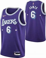 Image result for LeBron James Lakers 6 Purple